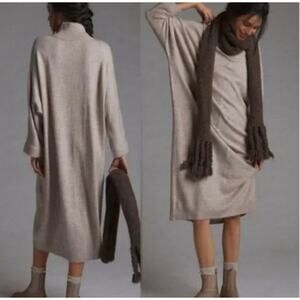 Anthropologie Saturday Sunday Midi Sweater Dress XS OVRSIZD Knit Cocoon Dolman